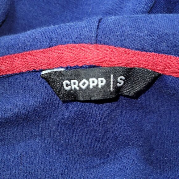 Cropp Progress Hoodie Adult S Blue Splash Paint Skull Crossbones Streetwear Flaw - Picture 5 of 14